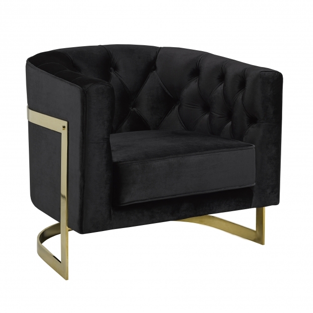 Nice Black And Gold Accent Chair Pics