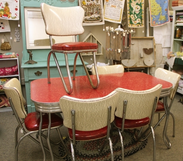 Top Retro Kitchen Tables And Chairs Image